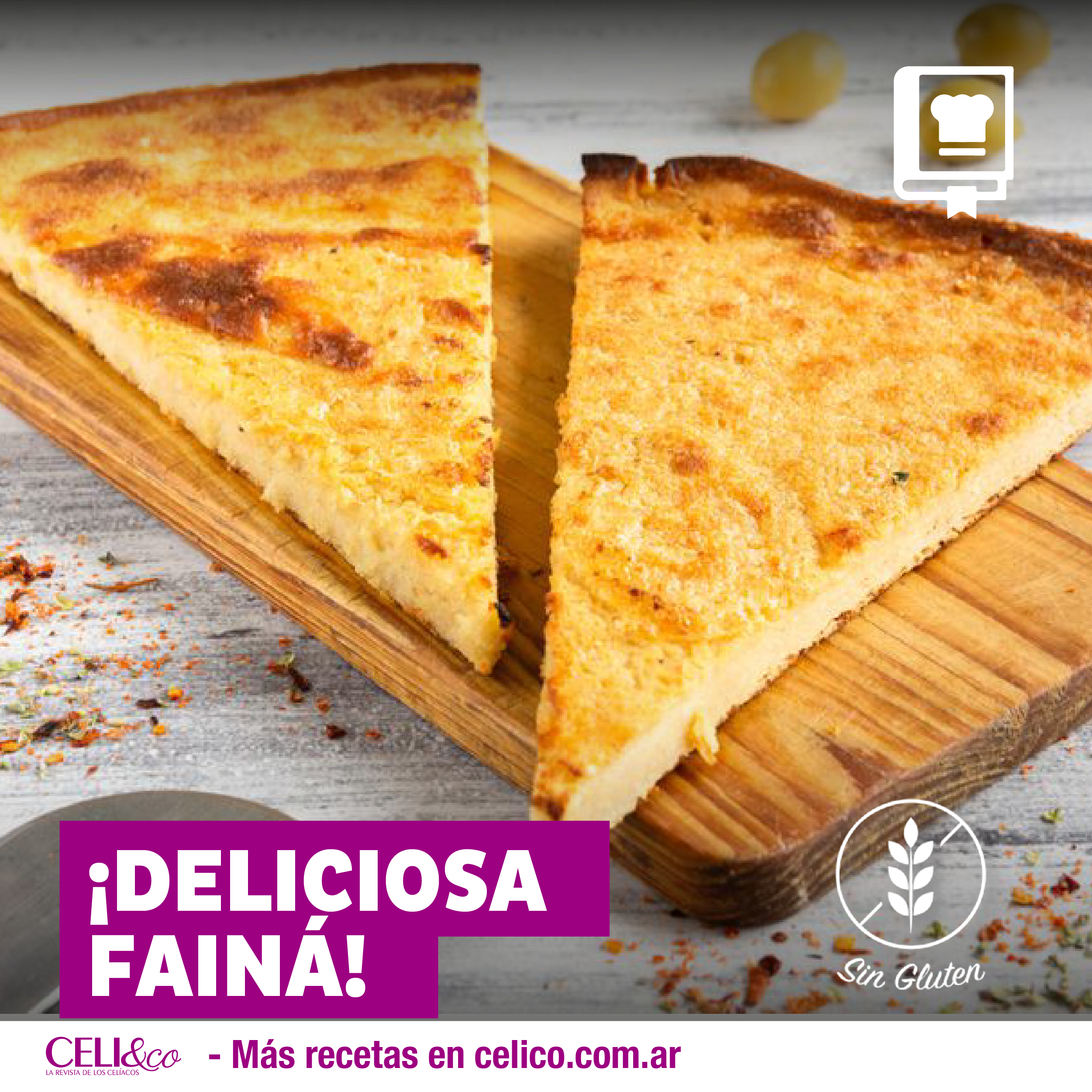 Faina Sin tacc - Receta - Cocina Para Celíacos - Celi&Co